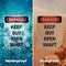 Signmission Keep Out Open Shaft Danger Sign, Vinyl Decal, 7in W x 10in L, 2PK OS-2PACK-DS-D-710-V-2481 - alternate 3